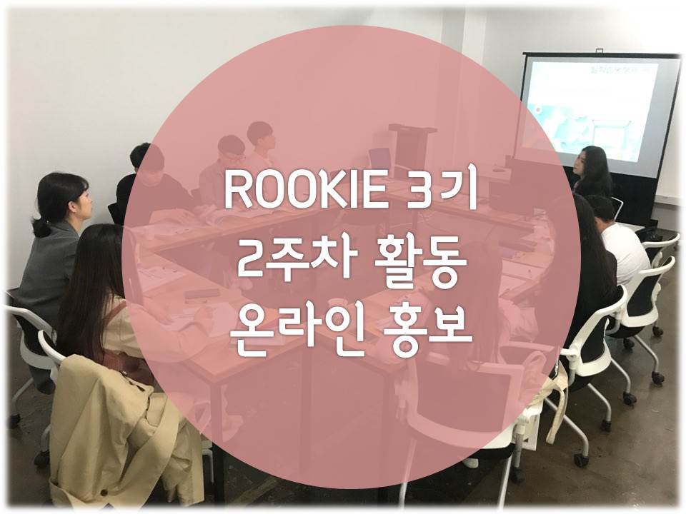 「ROOKIE」3기 - 2주차 온라인 홍보